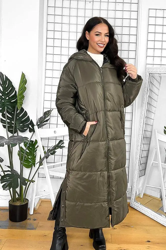 Thick Padded Maxi Parka Jacket