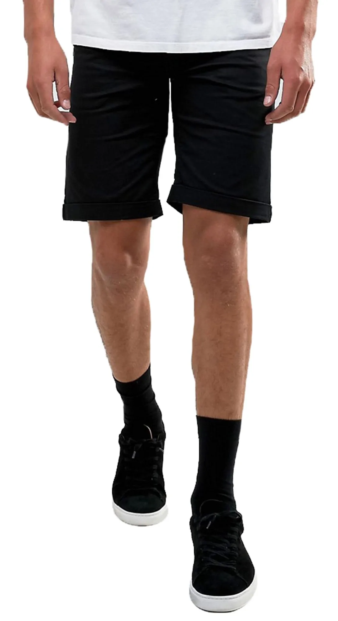 Troy Rick Chino Stretch Shorts Black