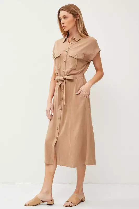 Tulum Midi Shirt Dress