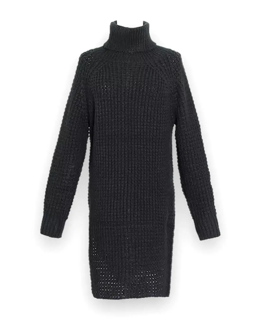 Turtleneck Knitted Sweater Dress