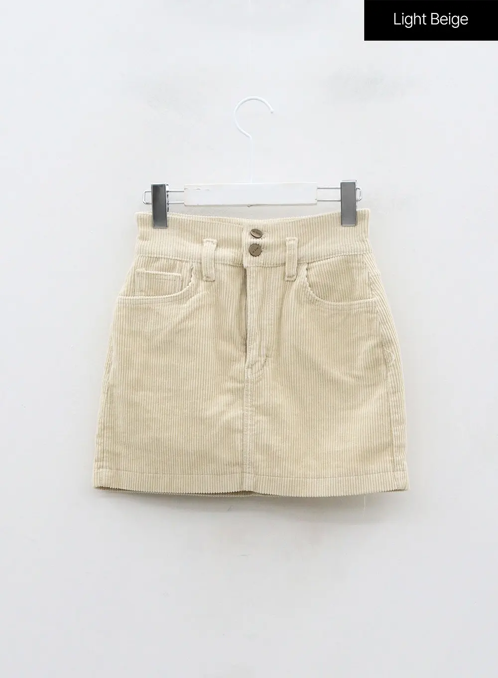 Two Button Corduroy Mini Skirt ON29