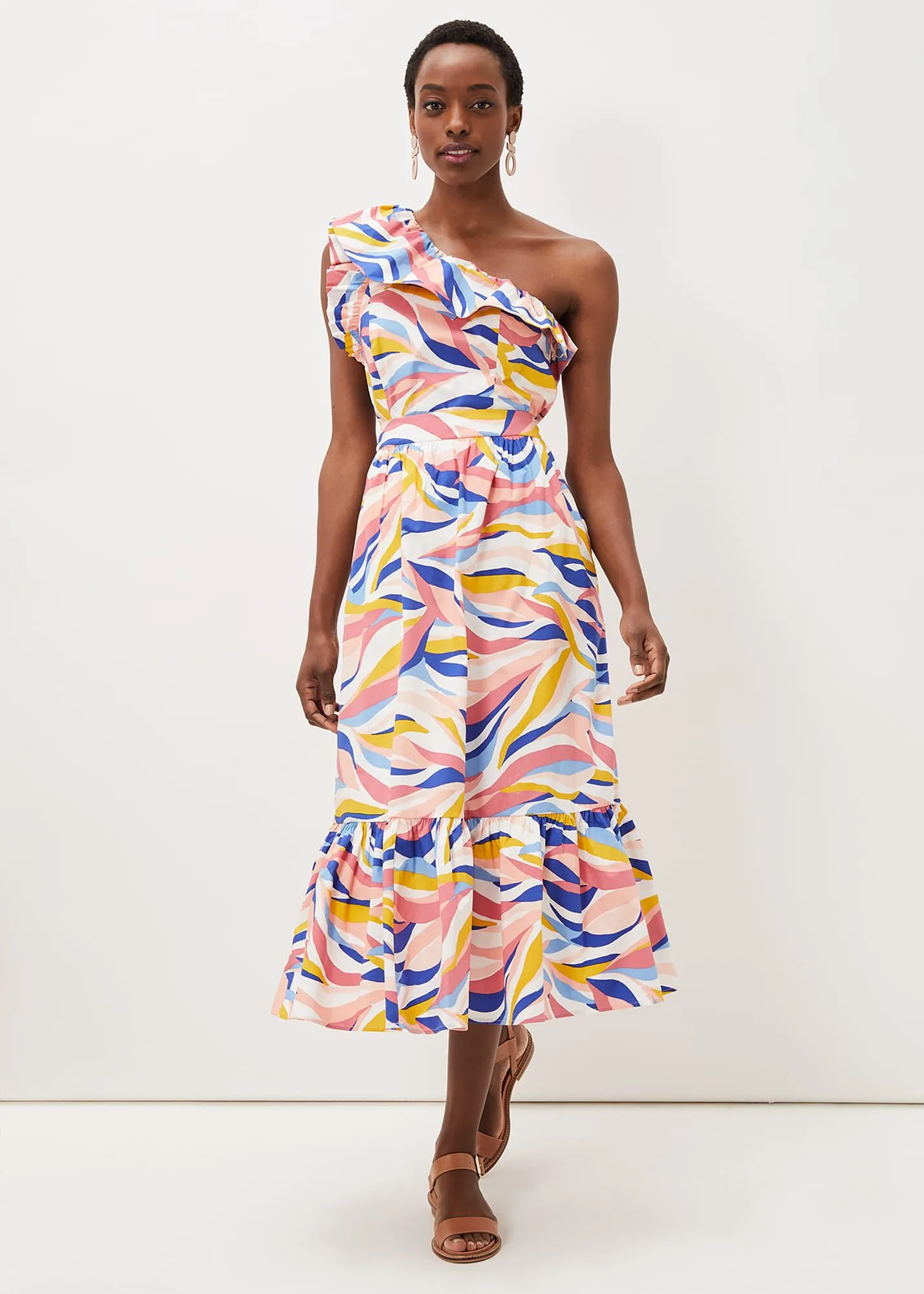 Tyra Wave Co-Ord Midi Skirt