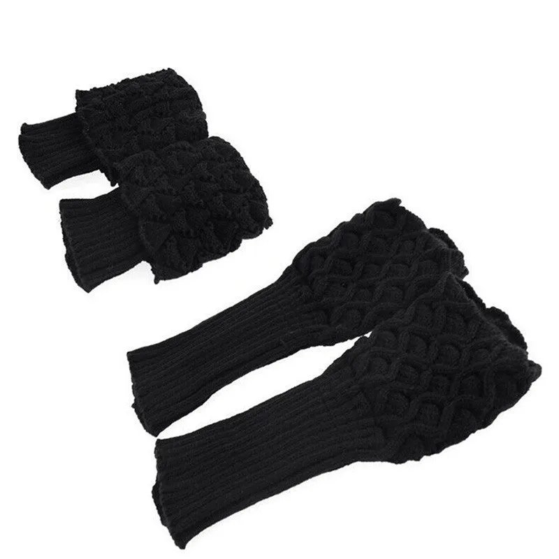 Women Crochet Boot Cuffs Shell Knitted Toppers Boot Socks Leg Warmer 7 Colors SM6