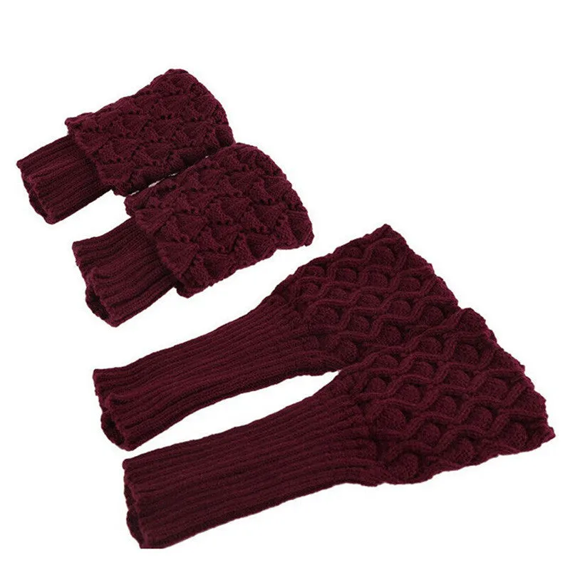 Women Crochet Boot Cuffs Shell Knitted Toppers Boot Socks Leg Warmer 7 Colors SM6