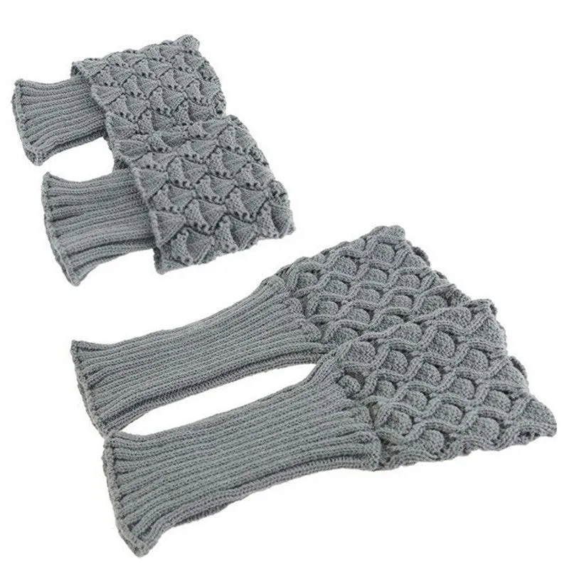 Women Crochet Boot Cuffs Shell Knitted Toppers Boot Socks Leg Warmer 7 Colors SM6