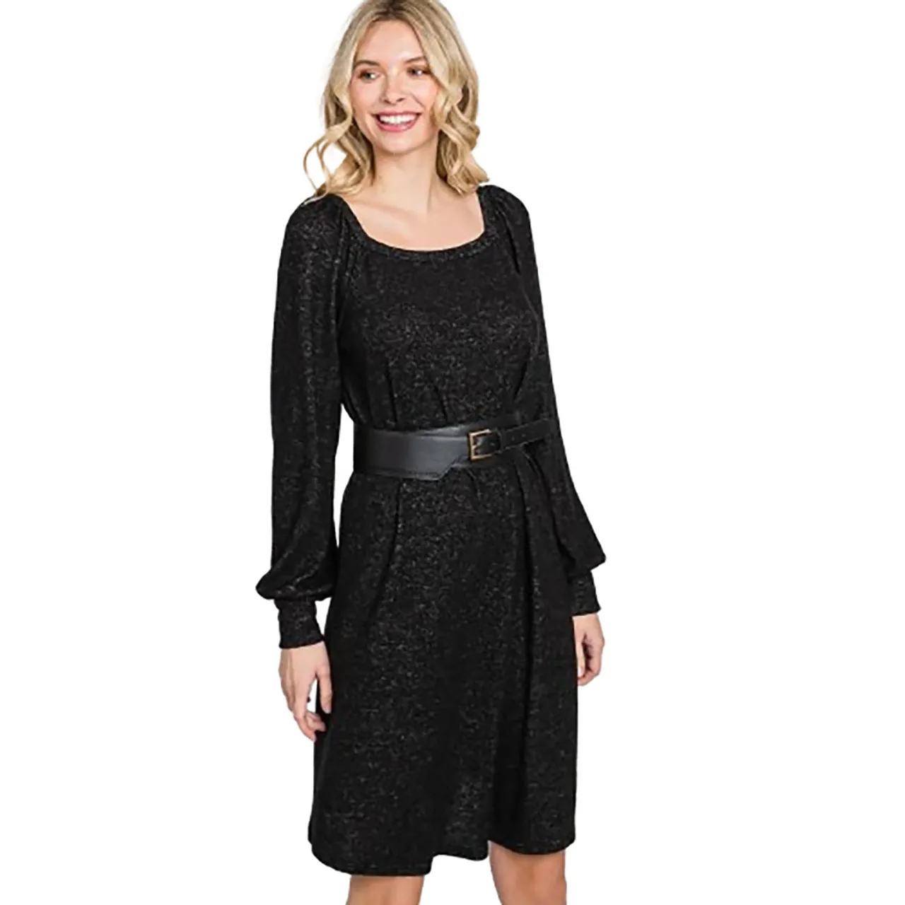 Women's Bishop Sleeve Sweater Dress