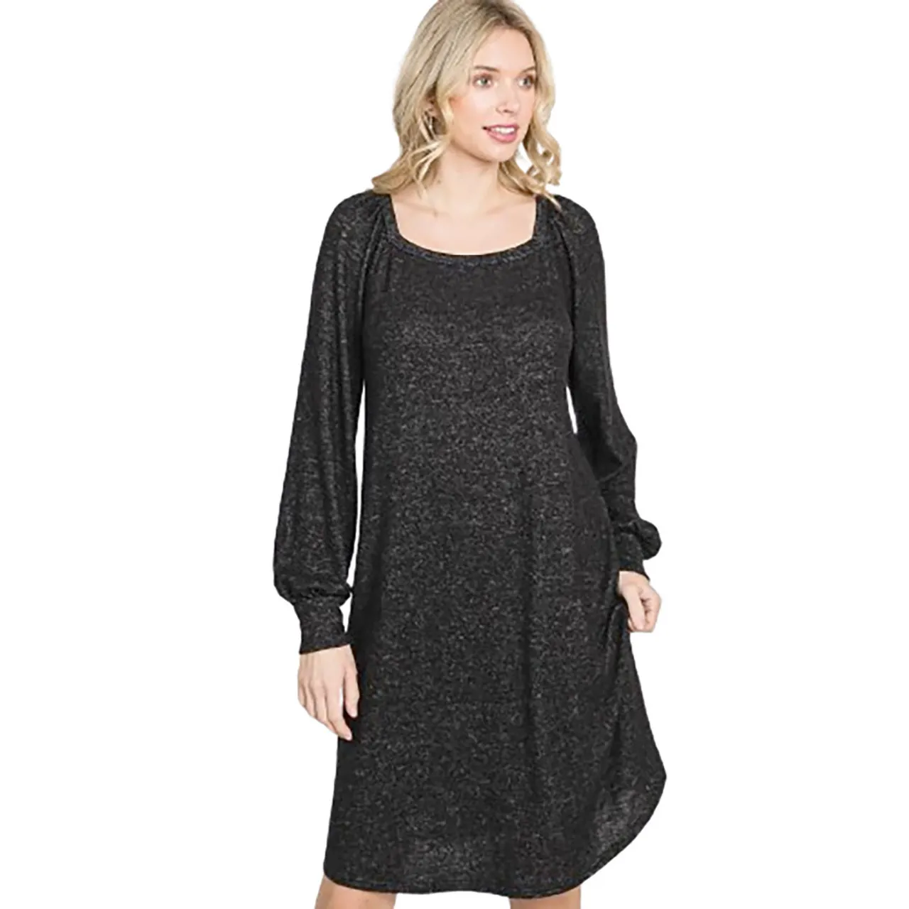 Women's Bishop Sleeve Sweater Dress