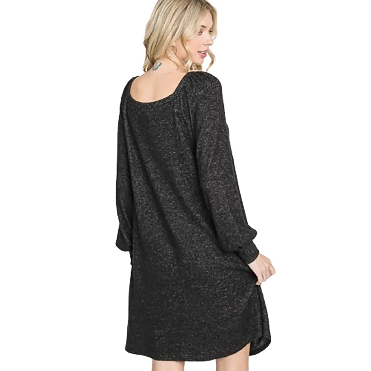 Women's Bishop Sleeve Sweater Dress