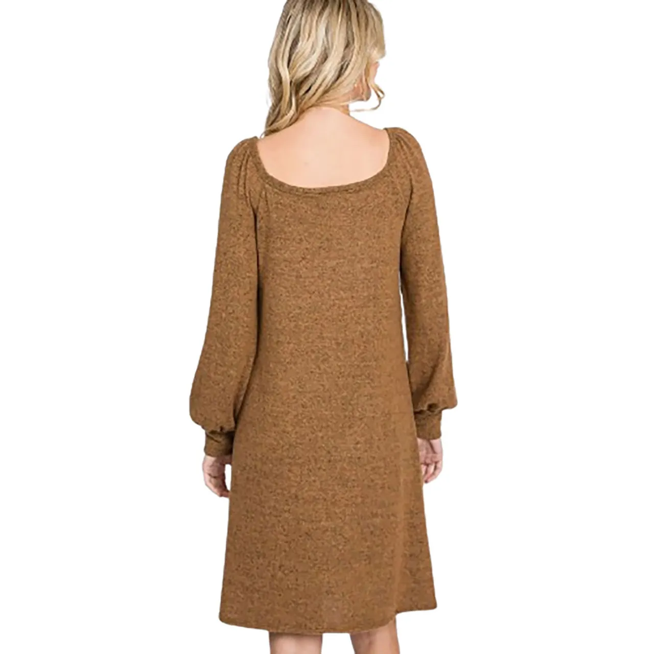 Women's Bishop Sleeve Sweater Dress