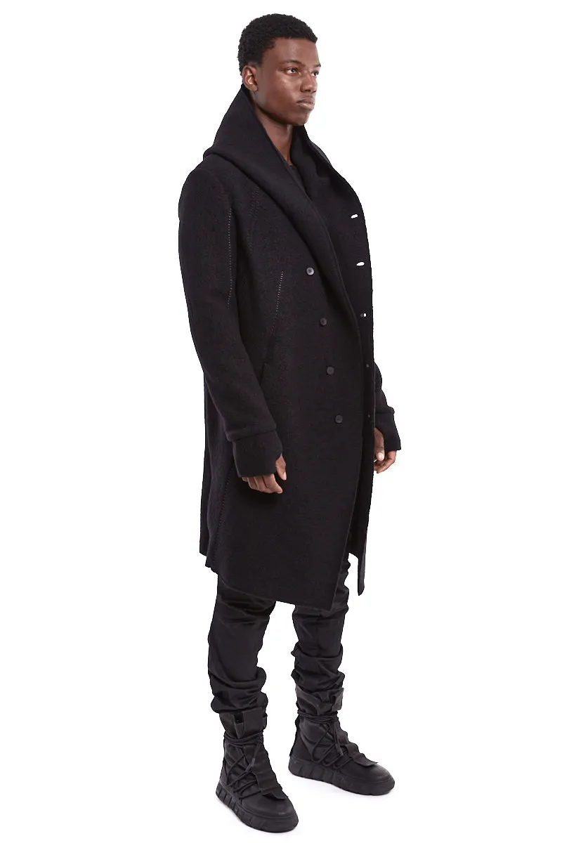 WOOL SEAMED PARKA