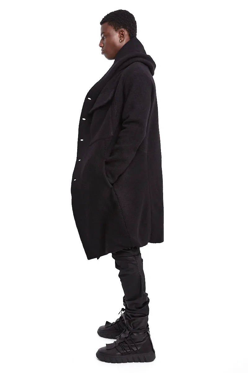 WOOL SEAMED PARKA