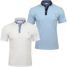 Xact Mens Polo Shirt with Short Sleeves and Button Down Collar