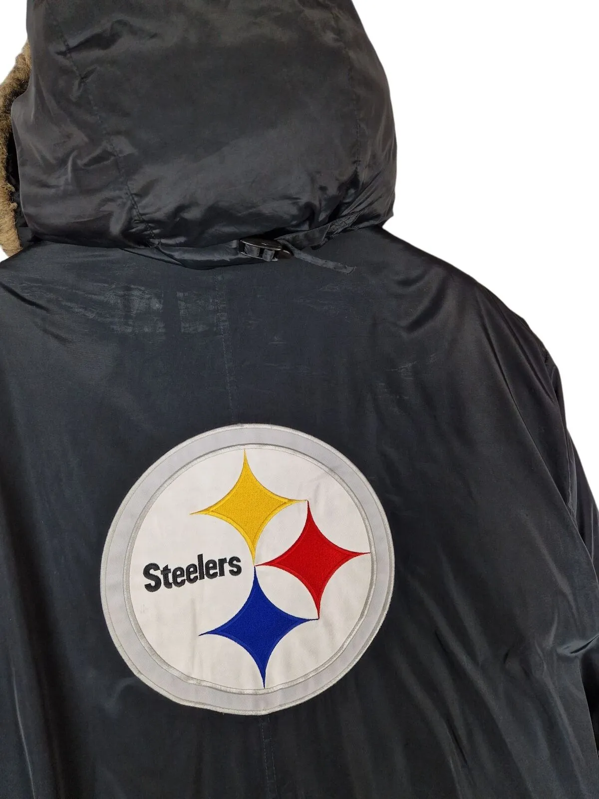 Y2K NFL Pittsburgh Steelers Parka Coat - Size XL